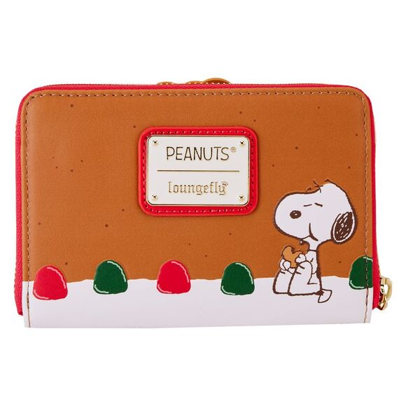 Peanuts Snoopy Gingerbread Wreath Scented Zip Around Wallet - Picture 3 of 4
